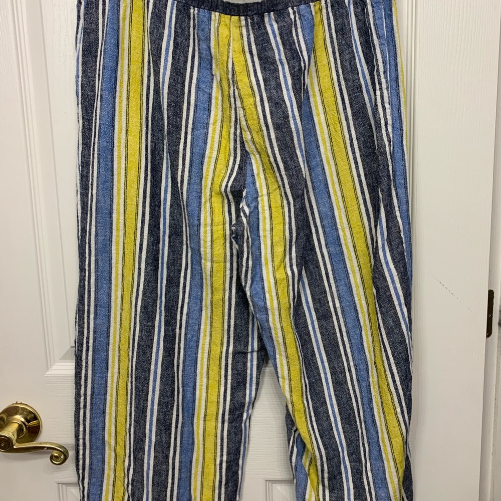 Melissa Paige Linen Cropped Pants